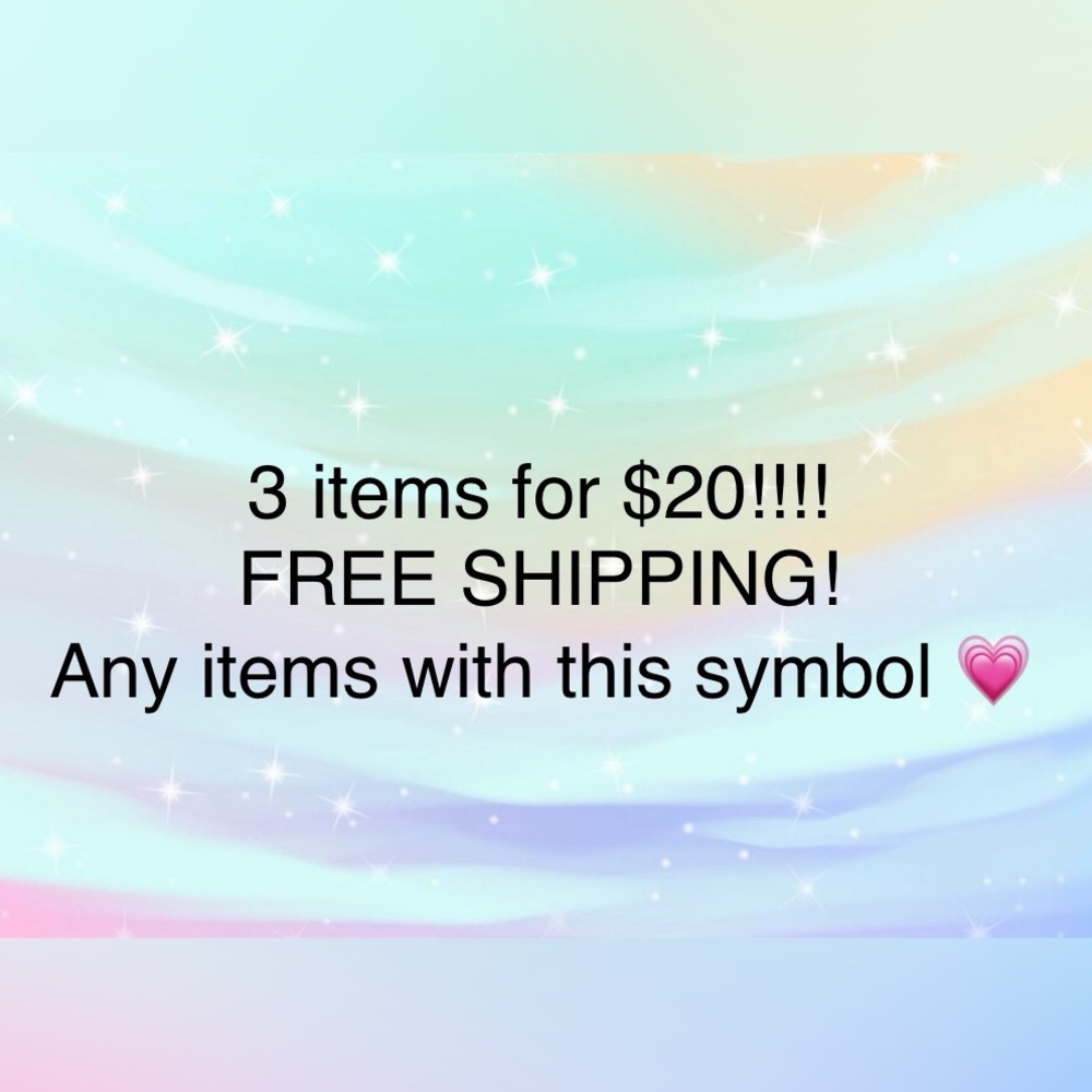 BUNDLE FOR THE 3 for $20 SALE
